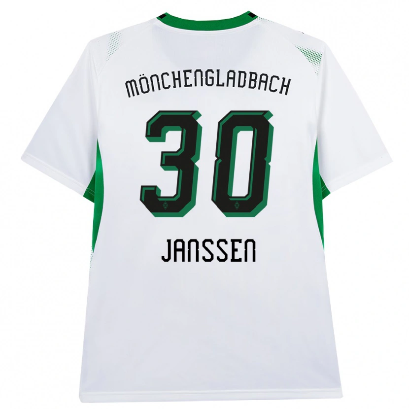 Danxen Dames Annalena Janssen #30 Wit Zwart Groen Thuisshirt Thuistenue 2026/27 T-Shirt België