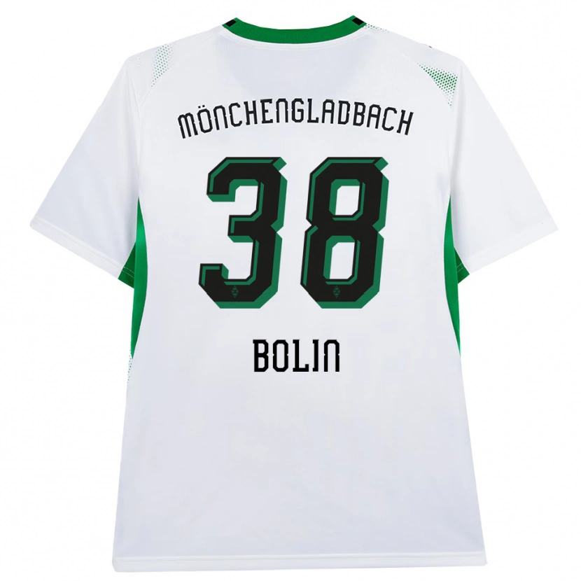 Danxen Dames Hugo Bolin #38 Wit Zwart Groen Thuisshirt Thuistenue 2026/27 T-Shirt België