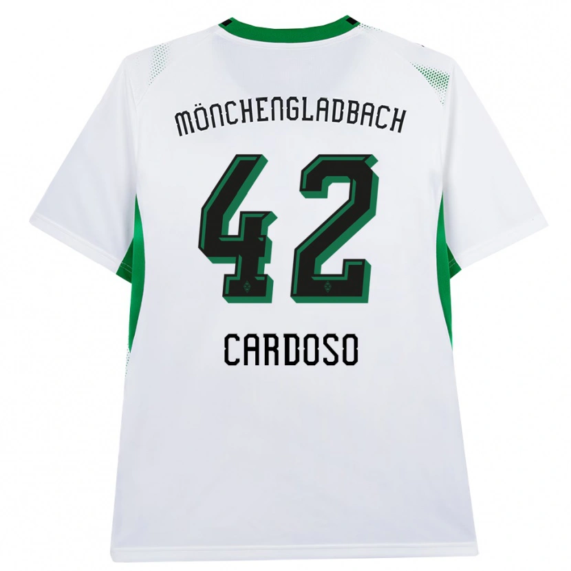 Danxen Dames Tiago Pereira Cardoso #42 Wit Zwart Groen Thuisshirt Thuistenue 2026/27 T-Shirt België