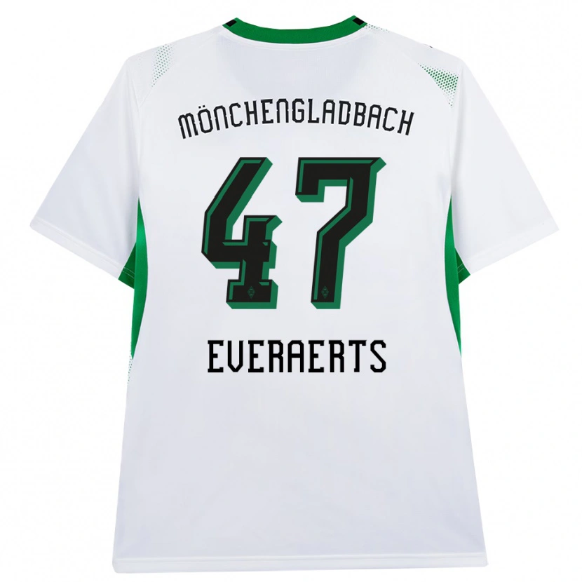 Danxen Dames Kim Everaerts #47 Wit Zwart Groen Thuisshirt Thuistenue 2026/27 T-Shirt België