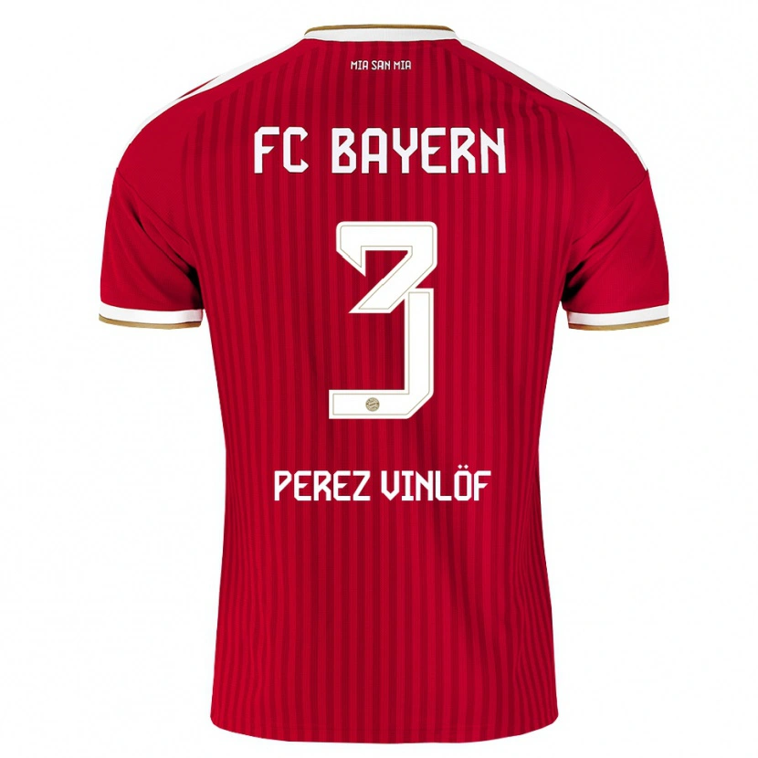 Danxen Dames Matteo Perez Vinlöf #3 Rood Wit Blauw Thuisshirt Thuistenue 2026/27 T-Shirt België