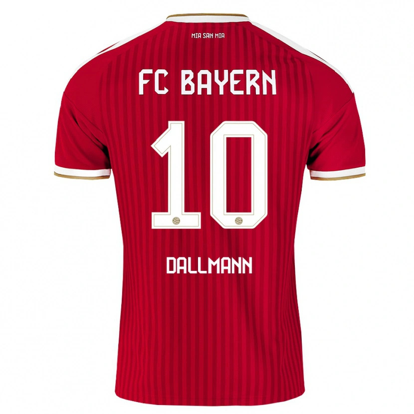 Danxen Dames Linda Dallmann #10 Rood Wit Blauw Thuisshirt Thuistenue 2026/27 T-Shirt België