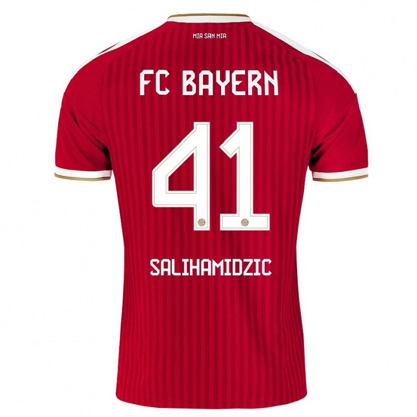 Danxen Dames Nick Salihamidzic #41 Rood Wit Blauw Thuisshirt Thuistenue 2026/27 T-Shirt België