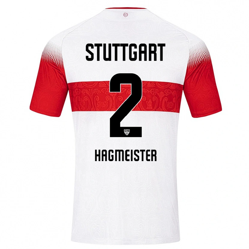 Danxen Dames Tom Hagmeister #2 Wit Rood Geel Thuisshirt Thuistenue 2026/27 T-Shirt België