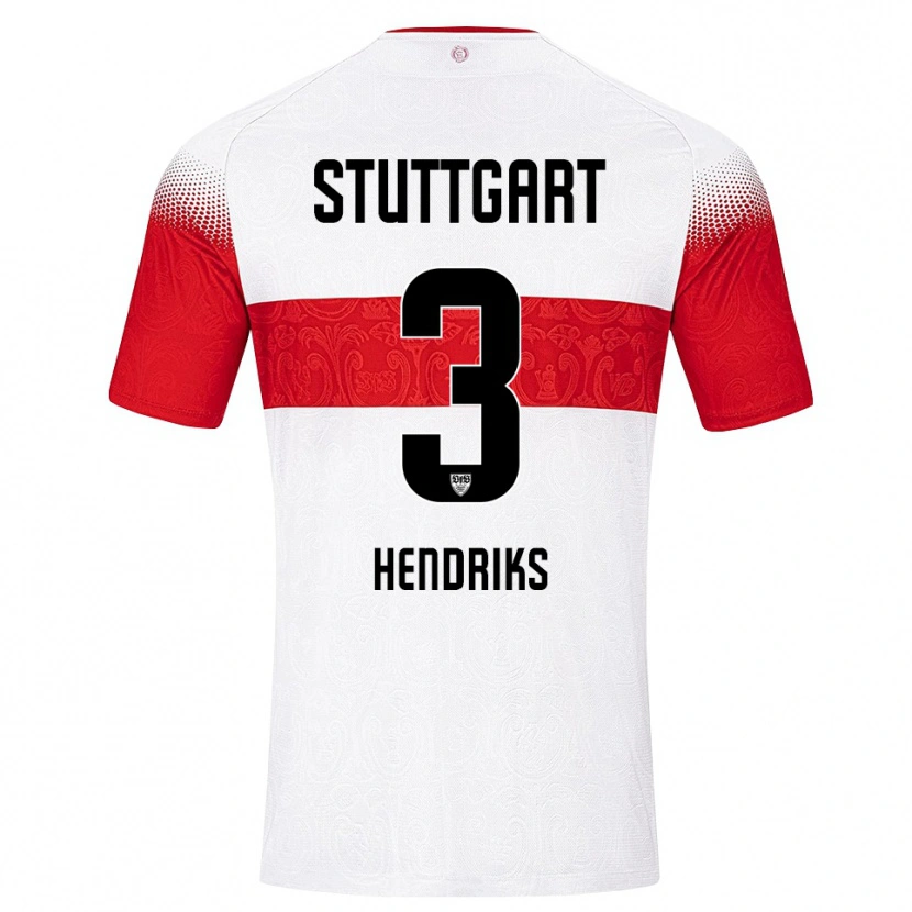 Danxen Dames Ramon Hendriks #3 Wit Rood Geel Thuisshirt Thuistenue 2026/27 T-Shirt België