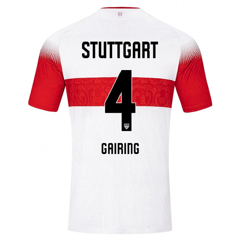 Danxen Dames Nadine Gairing #4 Wit Rood Geel Thuisshirt Thuistenue 2026/27 T-Shirt België