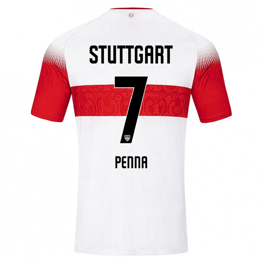 Danxen Dames Lauri Penna #7 Wit Rood Geel Thuisshirt Thuistenue 2026/27 T-Shirt België