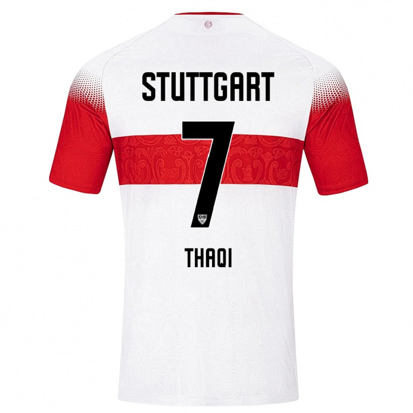 Danxen Dames Arlind Thaqi #7 Wit Rood Geel Thuisshirt Thuistenue 2026/27 T-Shirt België