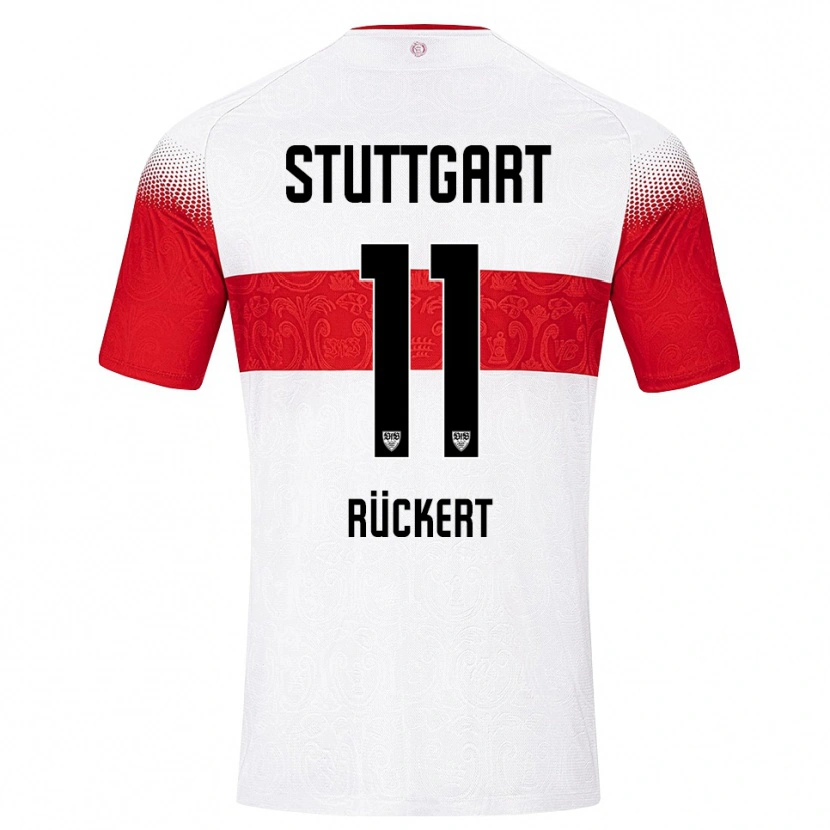 Danxen Dames Rosa Rückert #11 Wit Rood Geel Thuisshirt Thuistenue 2026/27 T-Shirt België