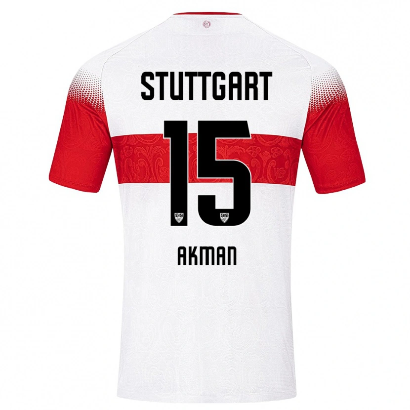 Danxen Dames Aykan Akman #15 Wit Rood Geel Thuisshirt Thuistenue 2026/27 T-Shirt België