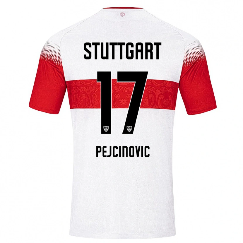 Danxen Dames Dzenan Pejcinovic #17 Wit Rood Geel Thuisshirt Thuistenue 2026/27 T-Shirt België