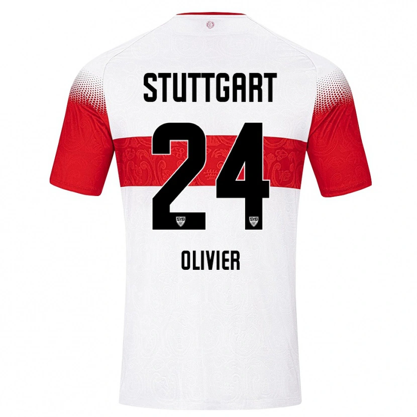Danxen Dames Christopher Olivier #24 Wit Rood Geel Thuisshirt Thuistenue 2026/27 T-Shirt België