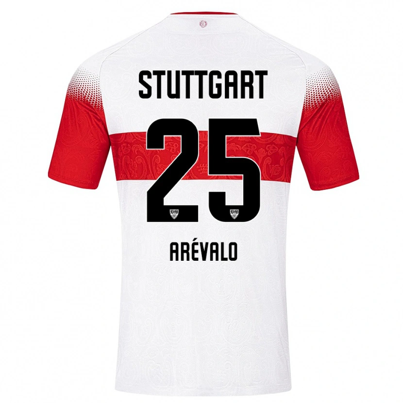 Danxen Dames Jeremy Arévalo #25 Wit Rood Geel Thuisshirt Thuistenue 2026/27 T-Shirt België