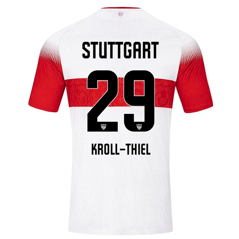 Danxen Dames Colin Kroll-Thiel #29 Wit Rood Geel Thuisshirt Thuistenue 2026/27 T-Shirt België