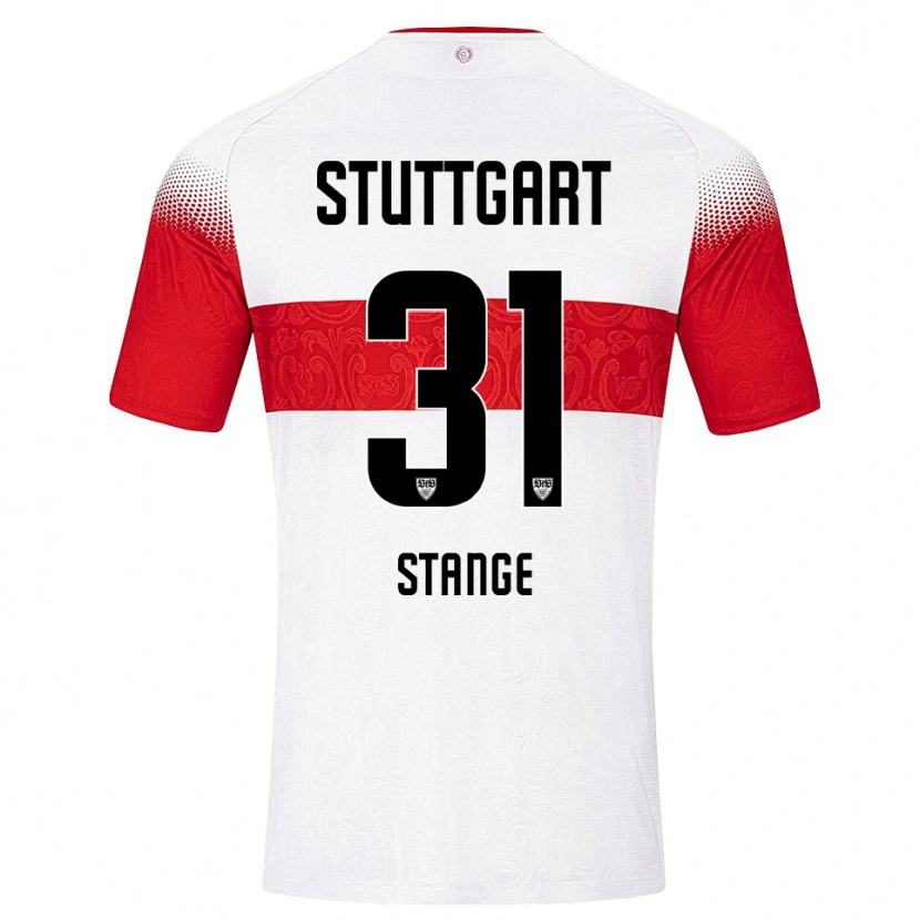 Danxen Dames Veit Stange #31 Wit Rood Geel Thuisshirt Thuistenue 2026/27 T-Shirt België