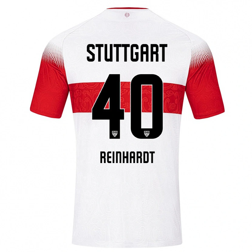Danxen Dames Peter Reinhardt #40 Wit Rood Geel Thuisshirt Thuistenue 2026/27 T-Shirt België