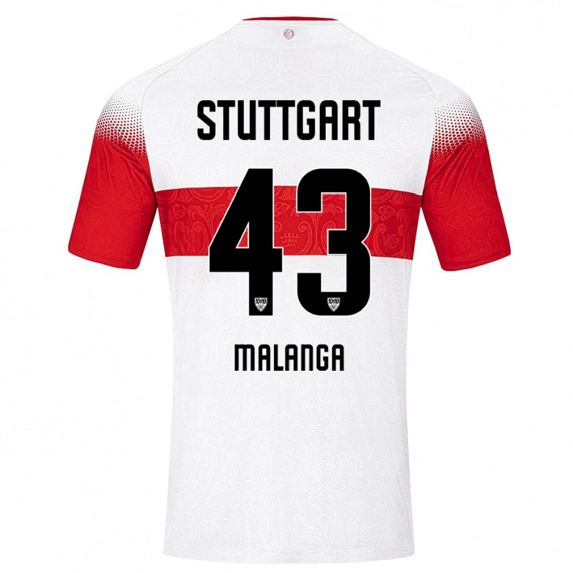 Danxen Dames Jarzinho Malanga #43 Wit Rood Geel Thuisshirt Thuistenue 2026/27 T-Shirt België