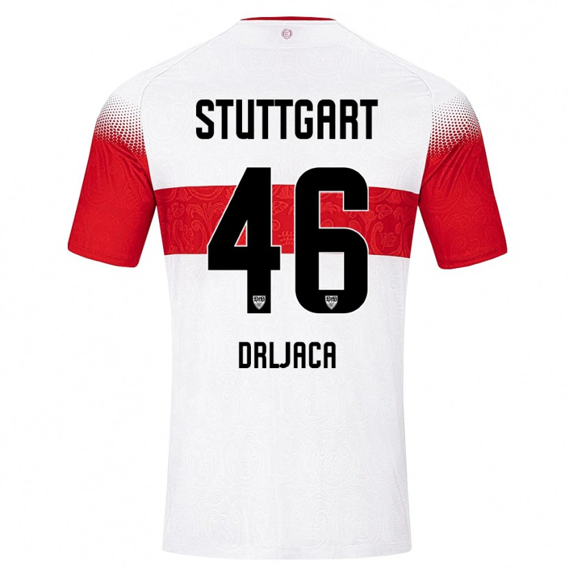 Danxen Dames Stefan Drljaca #46 Wit Rood Geel Thuisshirt Thuistenue 2026/27 T-Shirt België