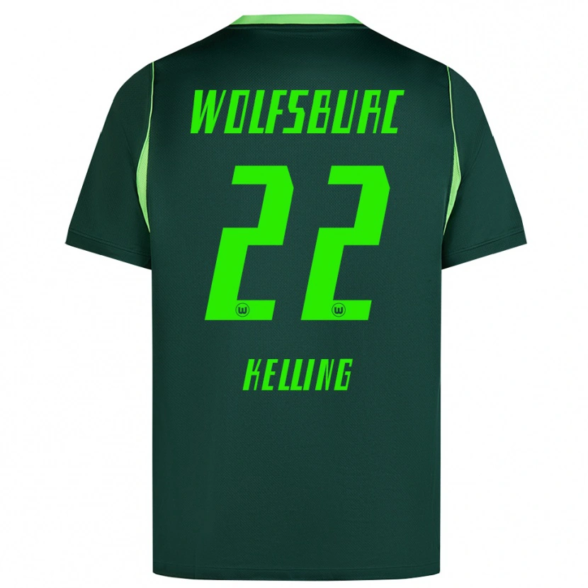 Danxen Dames Lenny Kelling #22 Donkergroen Wit Thuisshirt Thuistenue 2026/27 T-Shirt België