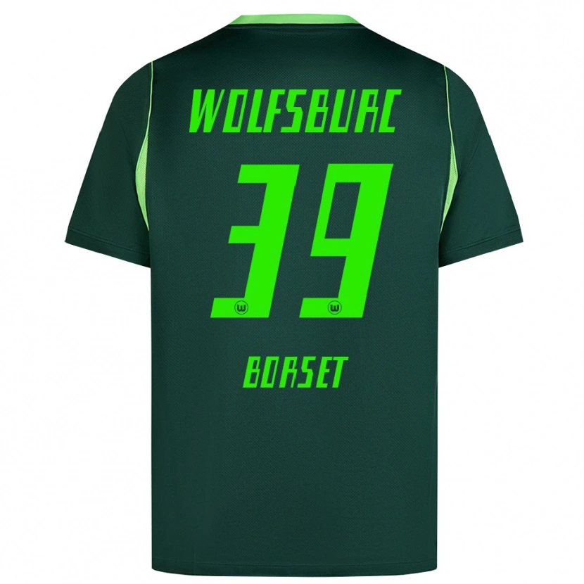 Danxen Dames Anders Rønne Børset #39 Donkergroen Wit Thuisshirt Thuistenue 2026/27 T-Shirt België
