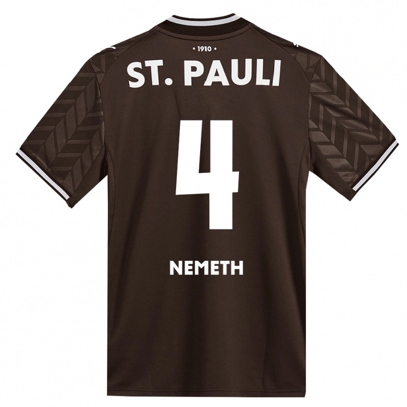 Danxen Dames David Nemeth #4 Cafe Wit Thuisshirt Thuistenue 2026/27 T-Shirt België