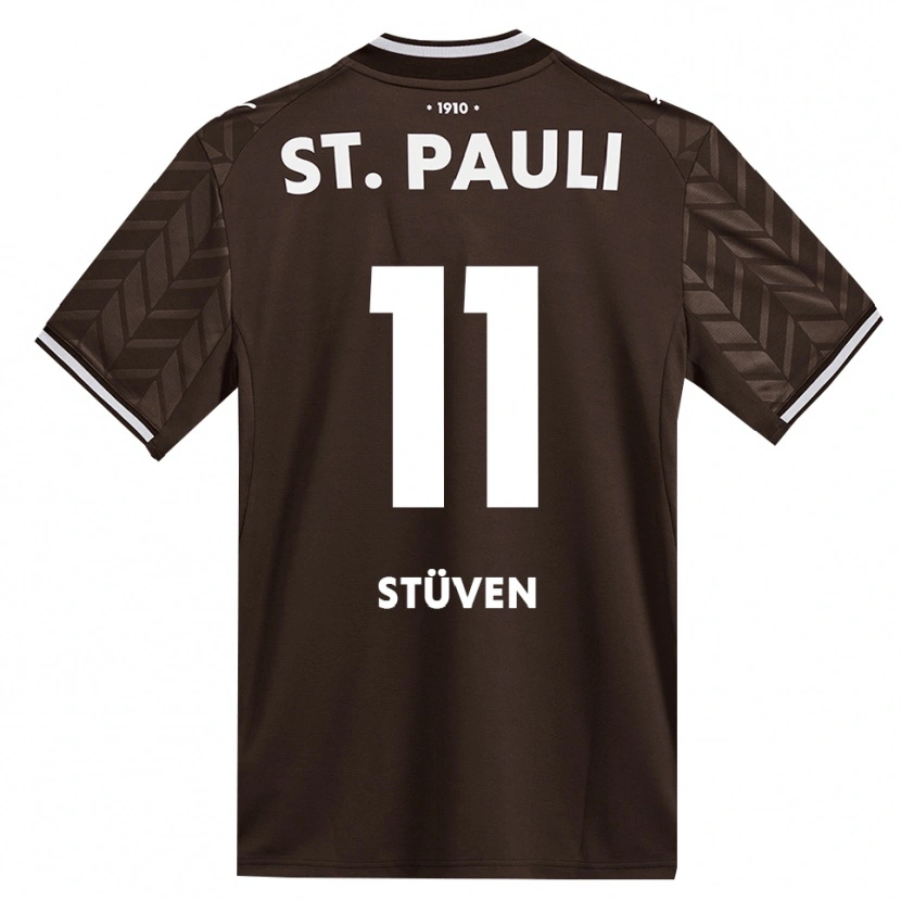 Danxen Dames Max Stüven #11 Cafe Wit Thuisshirt Thuistenue 2026/27 T-Shirt België
