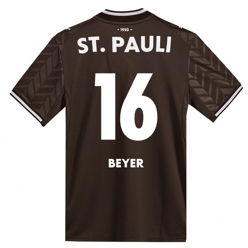 Danxen Dames Lasse Beyer #16 Cafe Wit Thuisshirt Thuistenue 2026/27 T-Shirt België