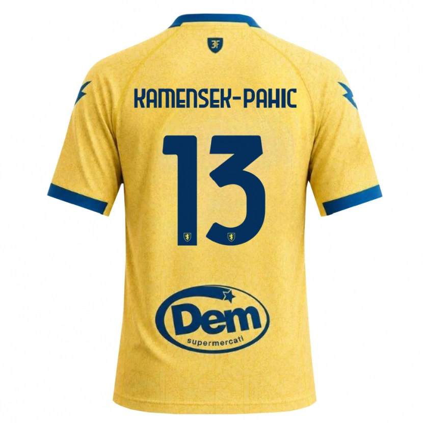 Danxen Dames Matjaz Kamensek-Pahic #13 Khaki Zwart Blauw Thuisshirt Thuistenue 2026/27 T-Shirt België