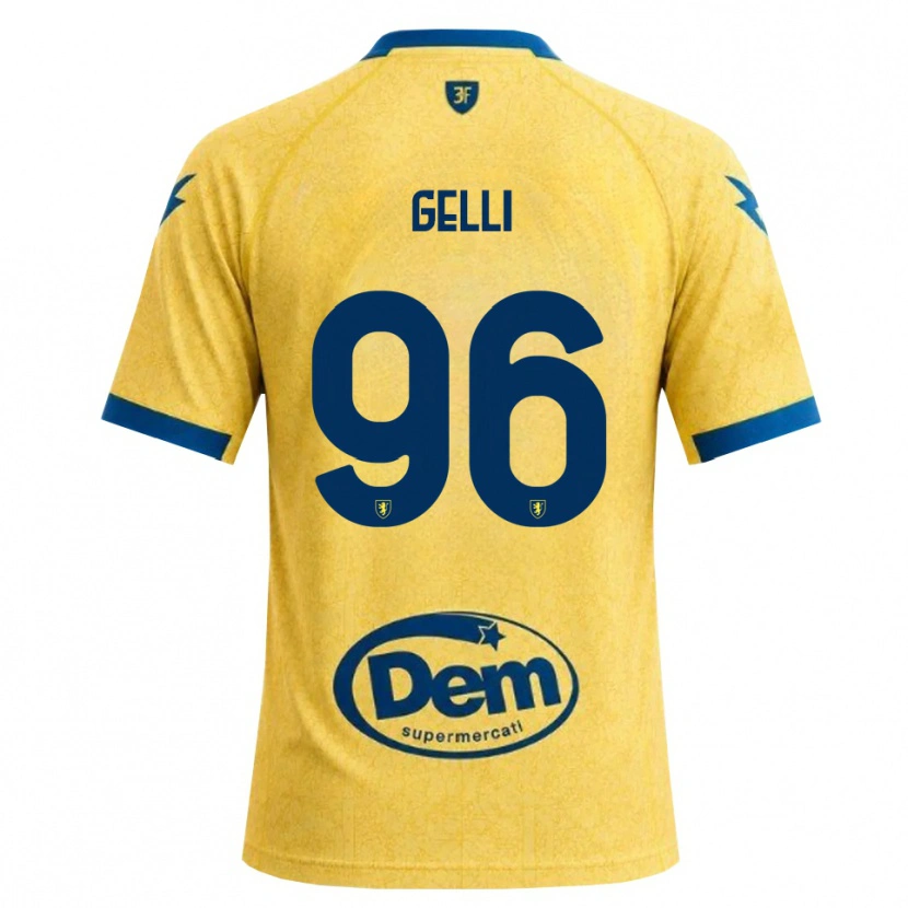 Danxen Dames Francesco Gelli #96 Khaki Zwart Blauw Thuisshirt Thuistenue 2026/27 T-Shirt België