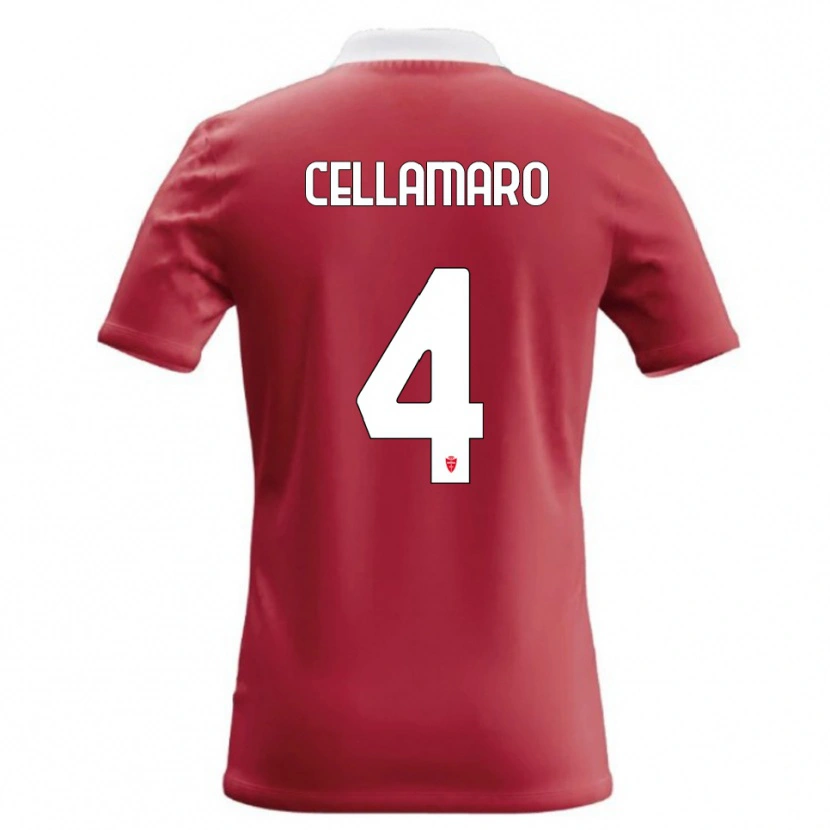 Danxen Dames Simone Cellamaro #4 Rood Wit Thuisshirt Thuistenue 2026/27 T-Shirt België