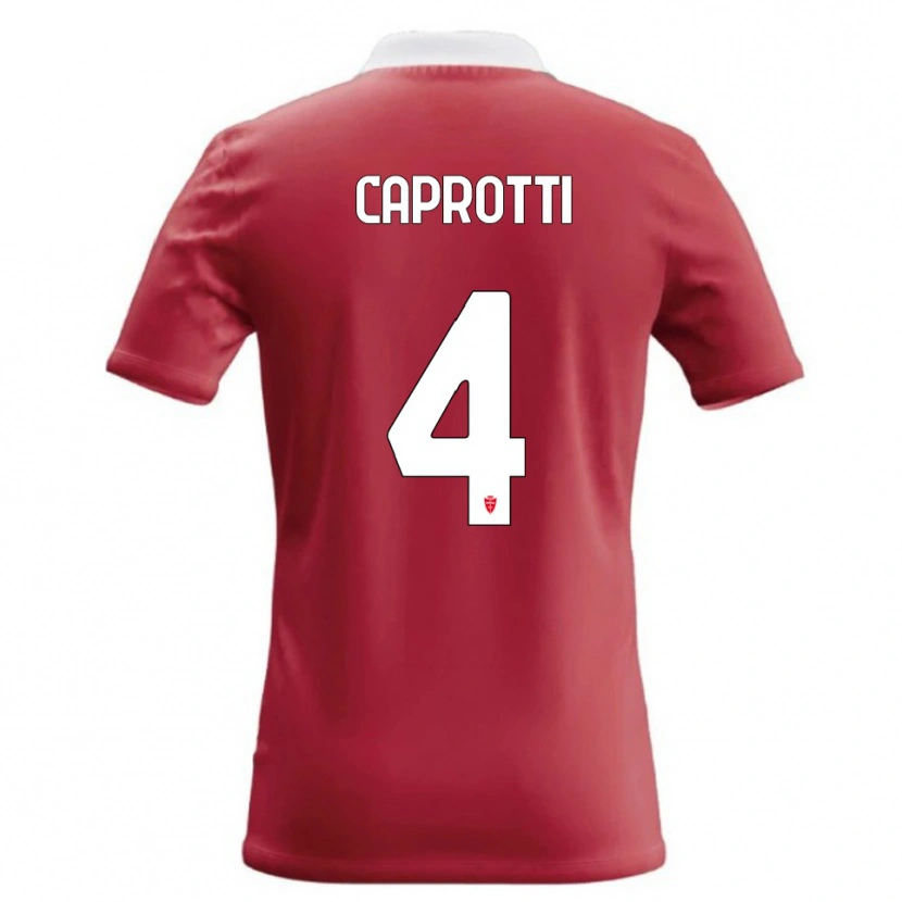 Danxen Dames Carlo Caprotti #4 Rood Wit Thuisshirt Thuistenue 2026/27 T-Shirt België