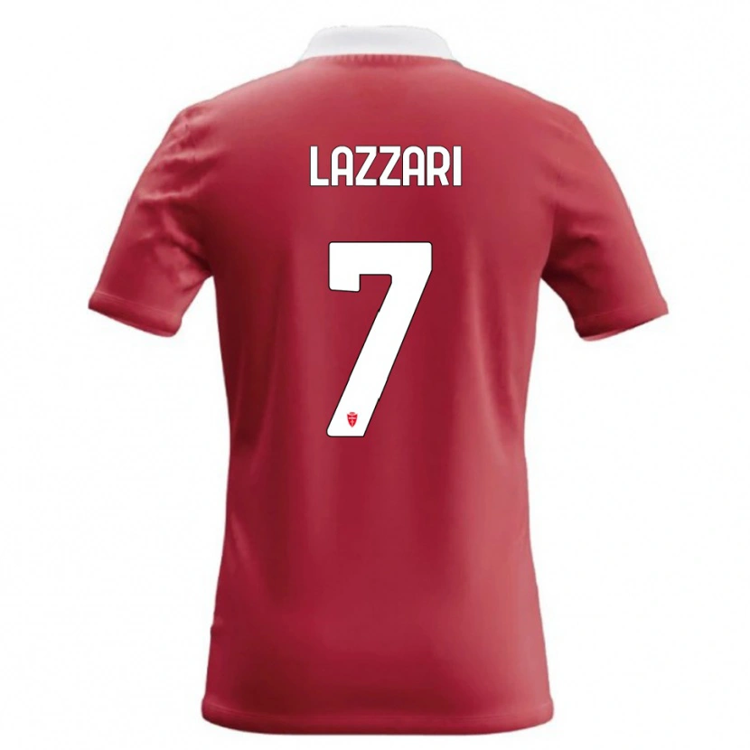 Danxen Dames Matteo Lazzari #7 Rood Wit Thuisshirt Thuistenue 2026/27 T-Shirt België