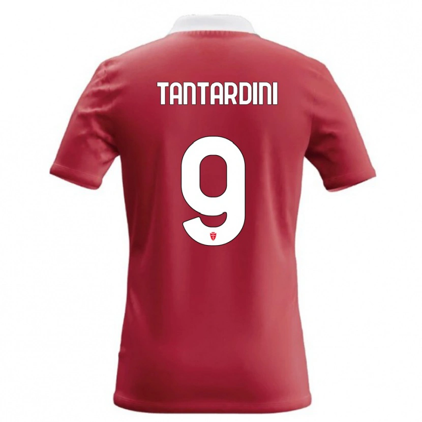 Danxen Dames Tommaso Tantardini #9 Rood Wit Thuisshirt Thuistenue 2026/27 T-Shirt België