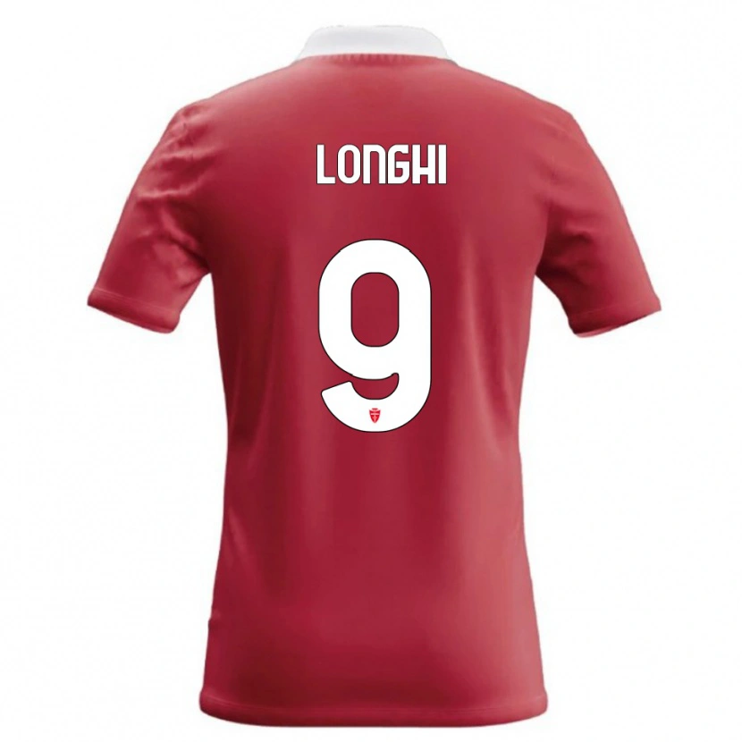 Danxen Dames Jordan Longhi #9 Rood Wit Thuisshirt Thuistenue 2026/27 T-Shirt België