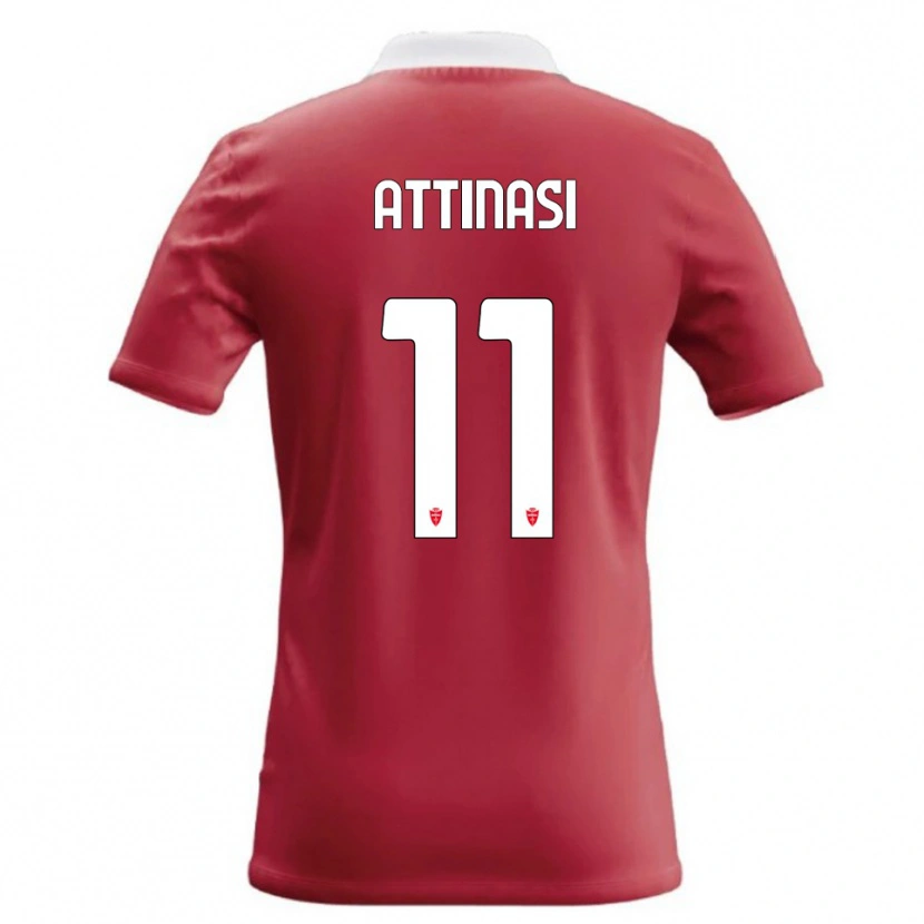 Danxen Dames Mattia Attinasi #11 Rood Wit Thuisshirt Thuistenue 2026/27 T-Shirt België