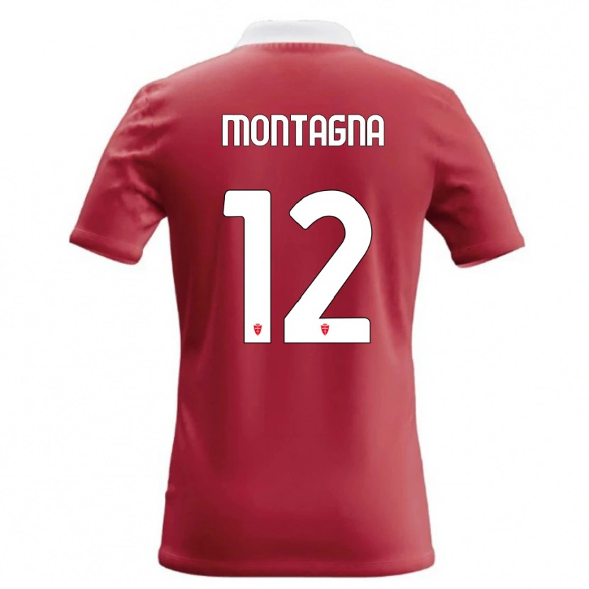Danxen Dames Jacopo Montagna #12 Rood Wit Thuisshirt Thuistenue 2026/27 T-Shirt België
