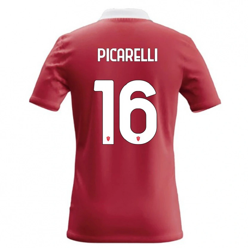 Danxen Dames Marco Picarelli #16 Rood Wit Thuisshirt Thuistenue 2026/27 T-Shirt België