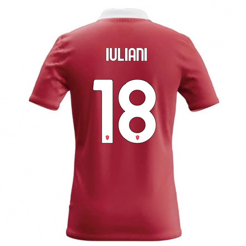 Danxen Dames Giacomo Iuliani #18 Rood Wit Thuisshirt Thuistenue 2026/27 T-Shirt België