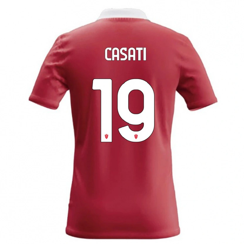 Danxen Dames Leonardo Casati #19 Rood Wit Thuisshirt Thuistenue 2026/27 T-Shirt België