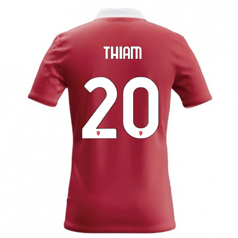 Danxen Dames Demba Thiam #20 Rood Wit Thuisshirt Thuistenue 2026/27 T-Shirt België