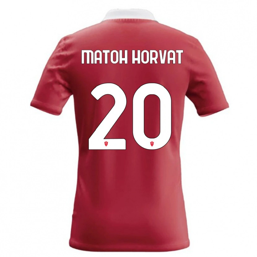 Danxen Dames Liam Matoh Horvat #20 Rood Wit Thuisshirt Thuistenue 2026/27 T-Shirt België