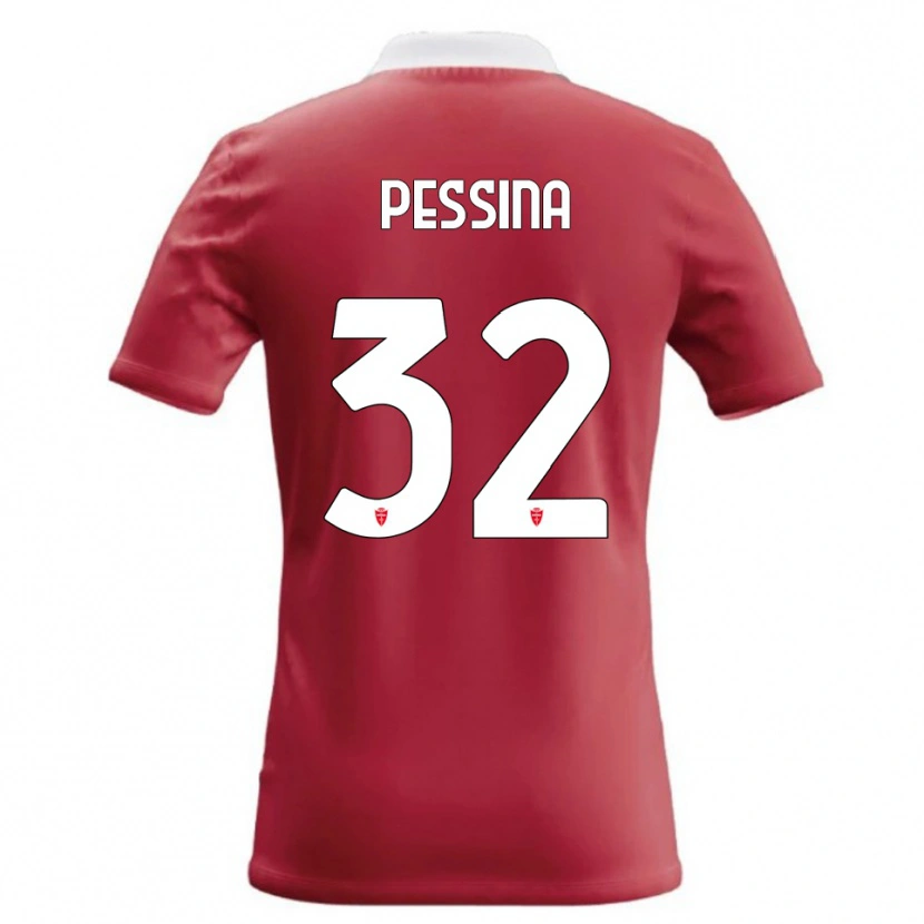 Danxen Dames Matteo Pessina #32 Rood Wit Thuisshirt Thuistenue 2026/27 T-Shirt België