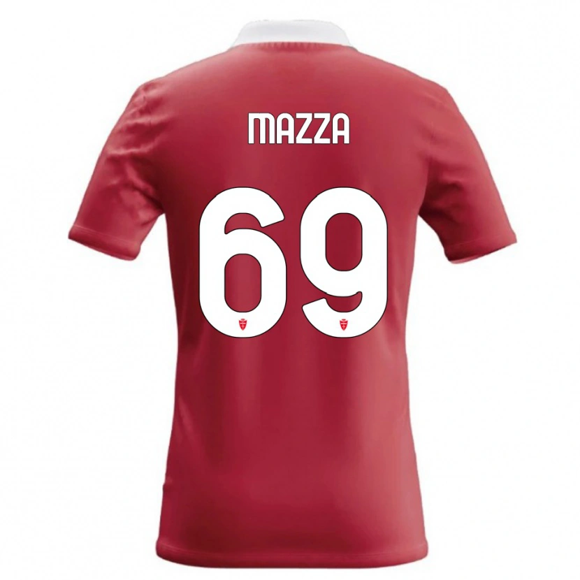Danxen Dames Andrea Mazza #69 Rood Wit Thuisshirt Thuistenue 2026/27 T-Shirt België