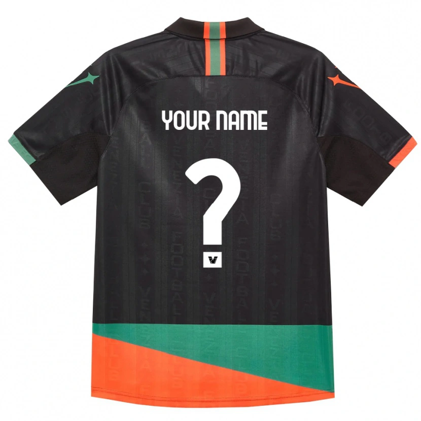 Danxen Dames Uw Naam #0 Zwart Oranje Groen Thuisshirt Thuistenue 2026/27 T-Shirt België