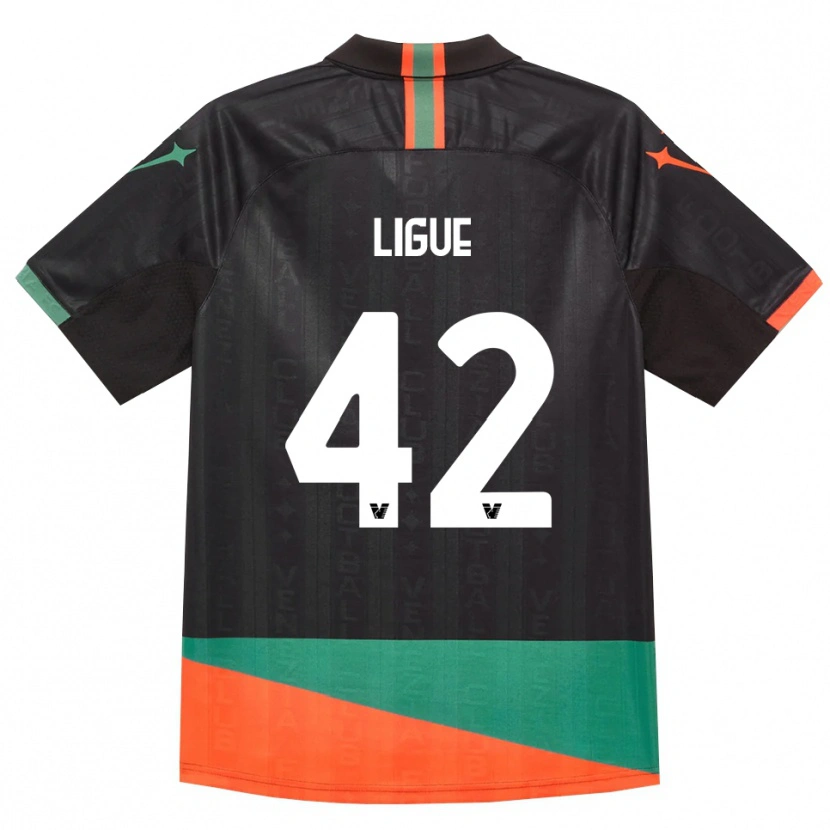 Danxen Dames Junior Ligue #42 Zwart Oranje Groen Thuisshirt Thuistenue 2026/27 T-Shirt België