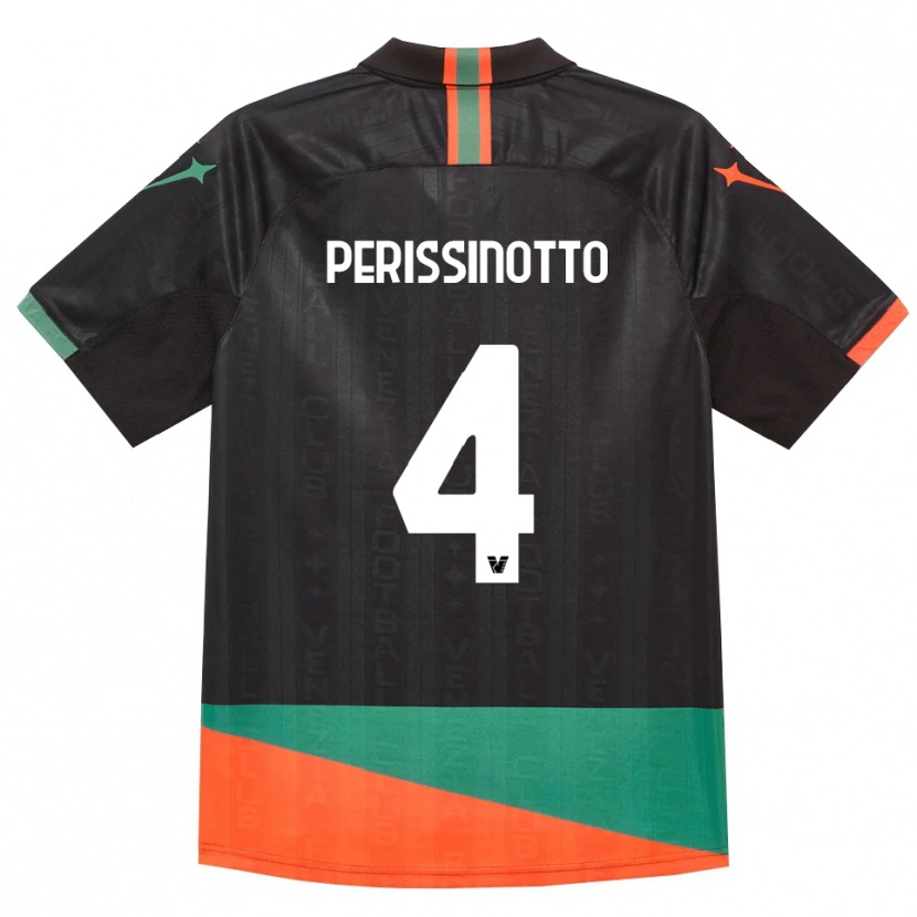 Danxen Dames Nicolò Perissinotto #4 Zwart Oranje Groen Thuisshirt Thuistenue 2026/27 T-Shirt België