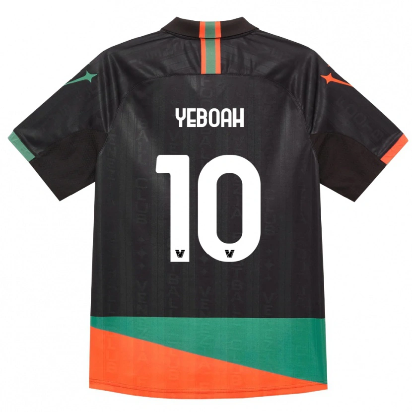Danxen Dames John Yeboah #10 Zwart Oranje Groen Thuisshirt Thuistenue 2026/27 T-Shirt België