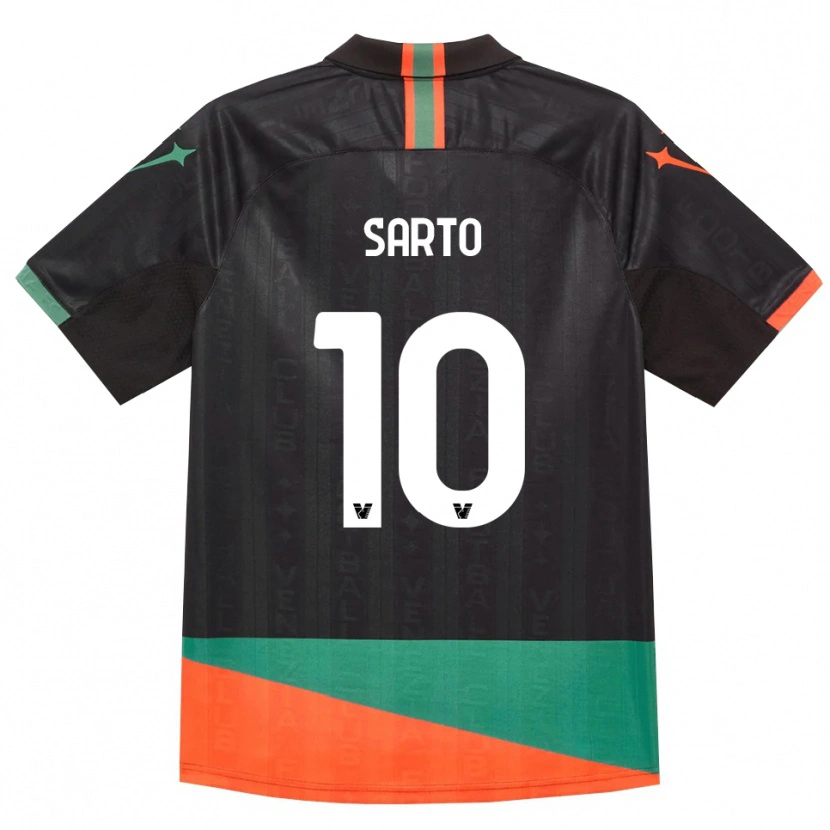 Danxen Dames Gabriel Sarto #10 Zwart Oranje Groen Thuisshirt Thuistenue 2026/27 T-Shirt België