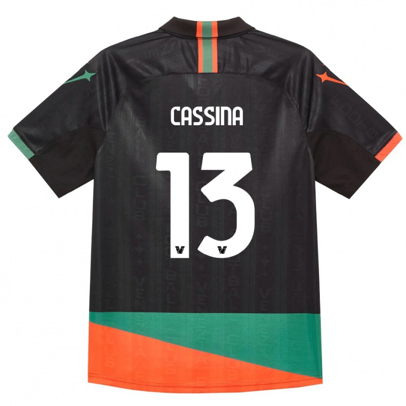 Danxen Dames Tommaso Cassina #13 Zwart Oranje Groen Thuisshirt Thuistenue 2026/27 T-Shirt België