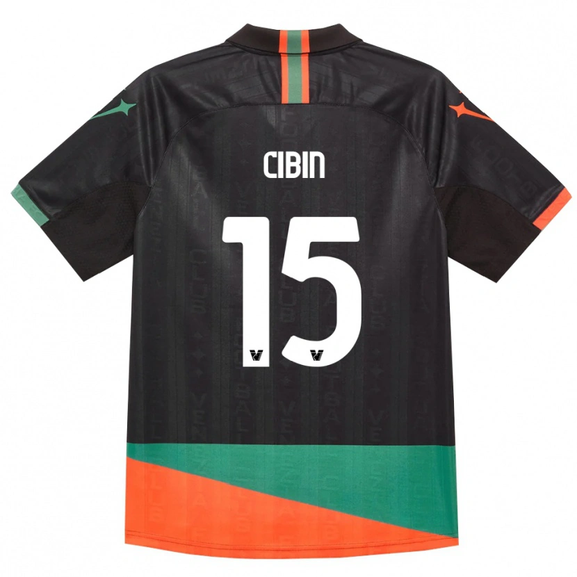 Danxen Dames Carlo Cibin #15 Zwart Oranje Groen Thuisshirt Thuistenue 2026/27 T-Shirt België